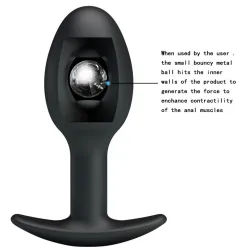 Pretty Love  Heavy Balls Silicone Butt Plug Simple